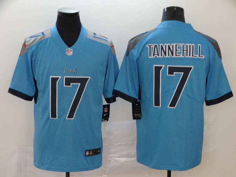 Men's Tennessee Titans Ryan Tannehill #17 Light Blue Jersey